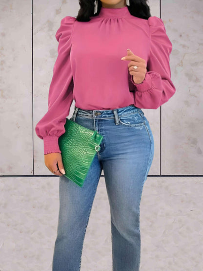 Elegancka bluzka z bufkami – Styl i kobiecość w jednym