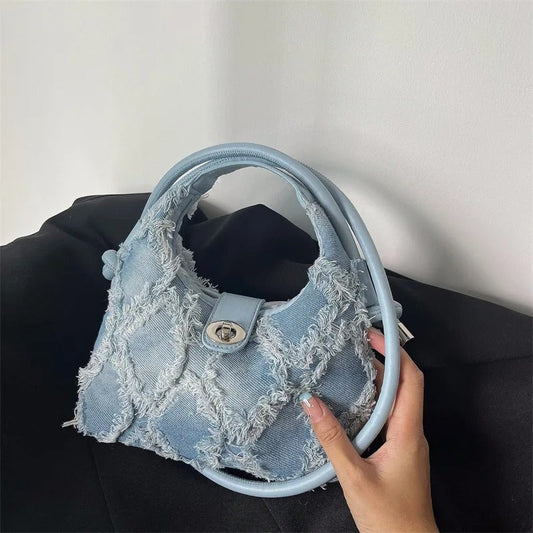 Torba jeansowa z efektem vintage – Modny dodatek do każdej stylizacji